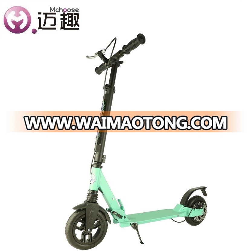 Adult fat tire kick scooter with disc brake